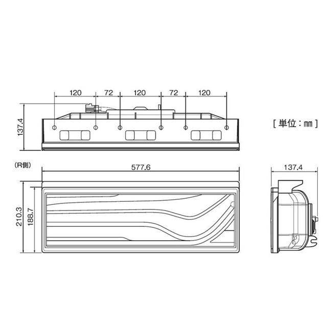 テールランプ 小糸製作所 歌舞伎 LEDテールランプ 3連 L/R レッドVer：リレー付 LEDRCL-24LSK_24RSK｜toproad｜04