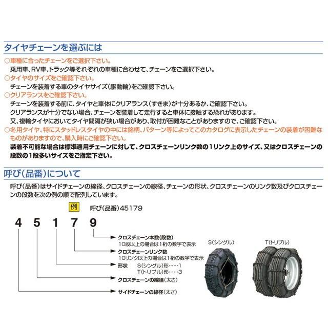 お取寄せ トラック用品 金属タイヤチェーン JISタイプ はしご型