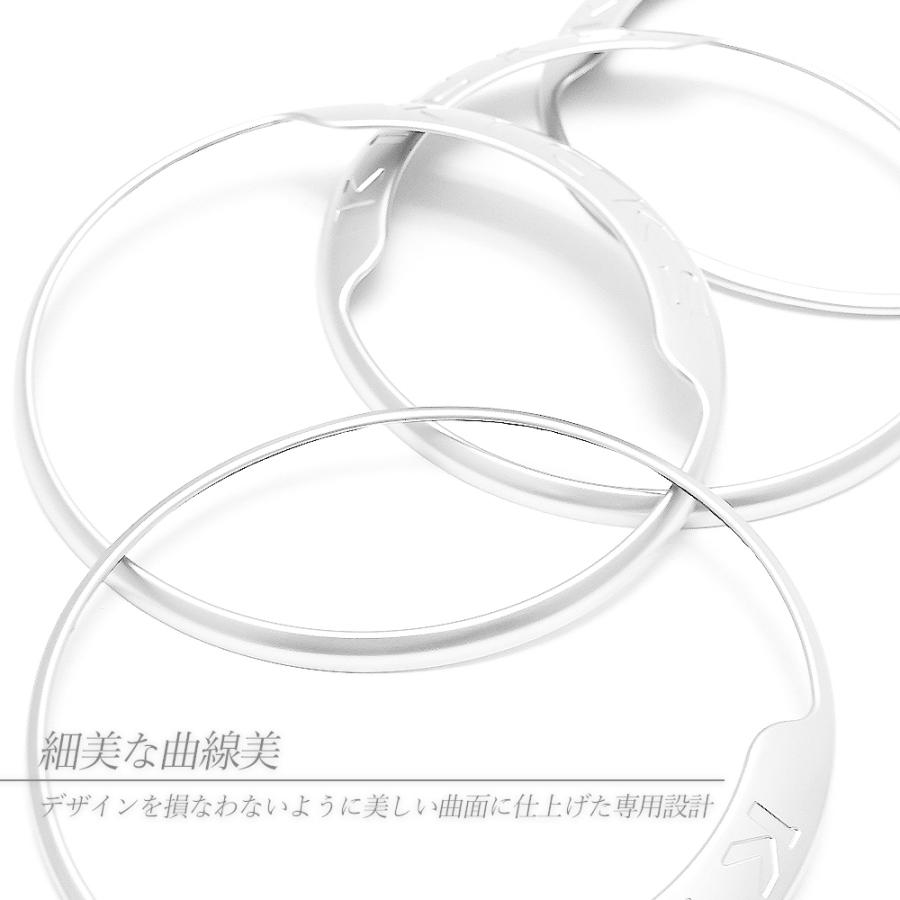 キックス スピーカーリング スピーカー カバー ベゼル ガーニッシュ サテンシルバー インテリアパネル トリム 内装 カスタム パーツ|topsense-auc|03