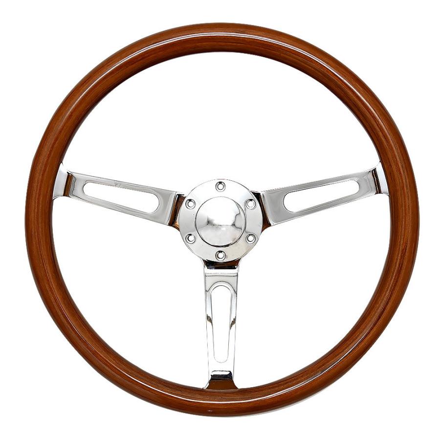 ウッド ステアリング ハンドル イタリア製 ウッド ステアリング 38Φ 15インチ 6穴 ハンドル レトロ クラシック 旧