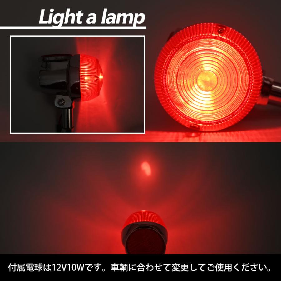 GT380純正タイプ　ウィンカー4個セット GT380 ウインカー 純正 タイプ 4個セット オレンジ レッド 反射