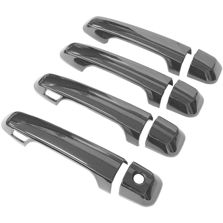 ランドクルーザー プラド 150 200 後期 ドアハンドルカバー ブラック 8