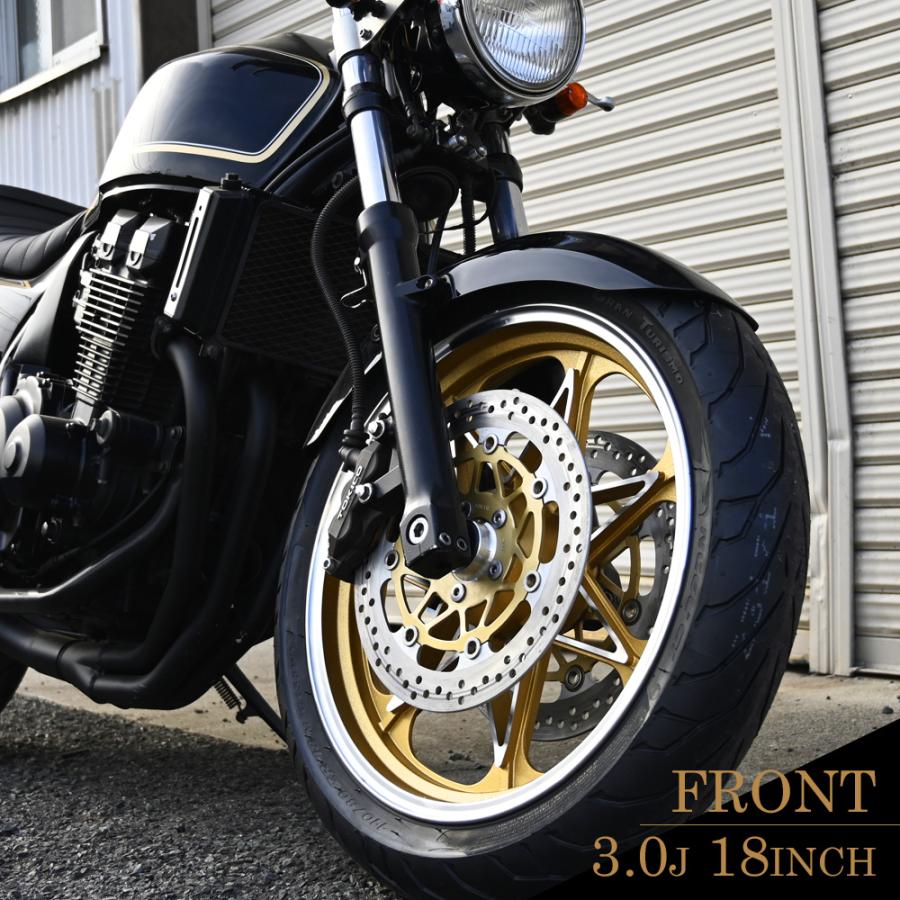 ZRX400 キャスト ホイール ゴールド セブン 前後 18インチ キャスト
