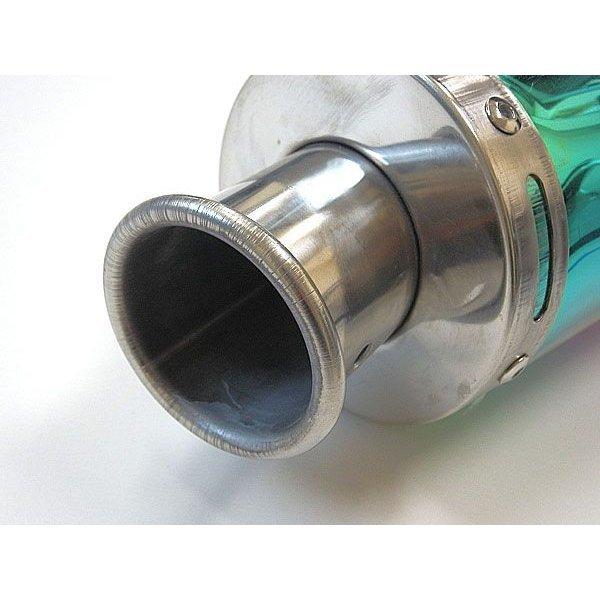 汎用 焼き入れ オール ステンレス マフラー ストレート 45mm : トップ