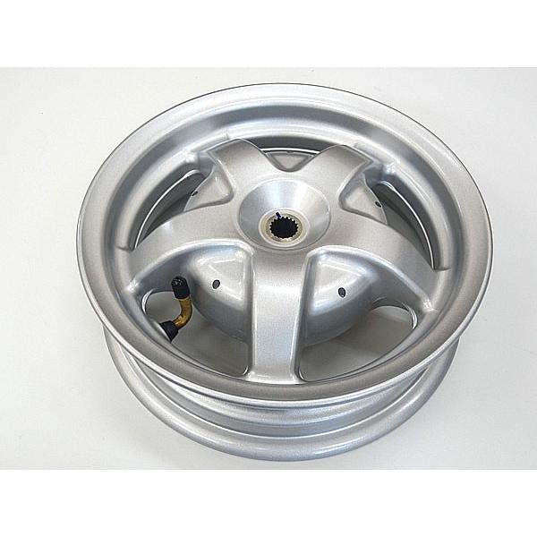 ホンダ リード125 JF45 純正 リアホイール 新品タイヤ ＆新品バルブ付き HONDA 純正 リード125 JF45 シルバーメタリック ホイール リア