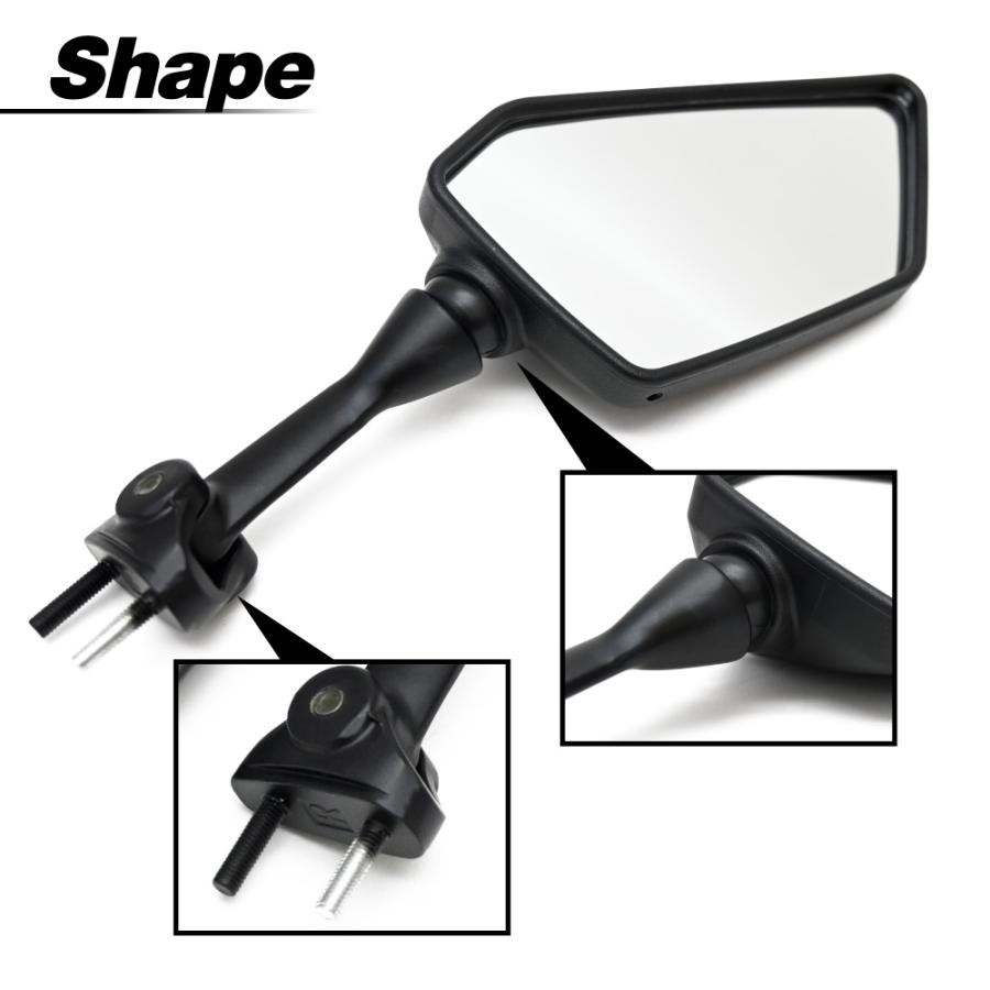 rizoma ブラックミラー 左右セット rizoma ブラックミラー 左右セット バイクミラー 左右セット ZXタイプ