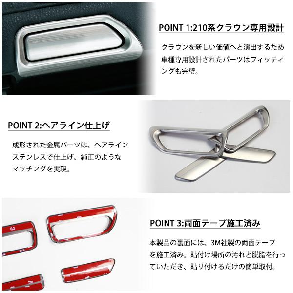 トヨタ クラウン 210系 アームレスト サイドパネル インテリアパネル