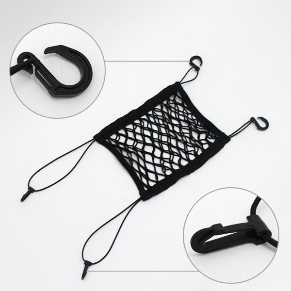 車載 収納ポケット ブラック メッシュポケット ネットポケット 小物入れ マルチ 荷物 シートバッグ 車用品 カー用品 後部座席 シートサイド 新商品