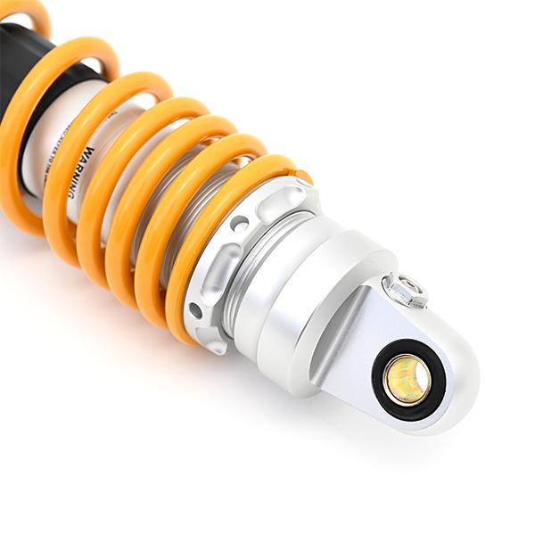 バイク 汎用 340mm リアサスペンション 左右セット イエロー
