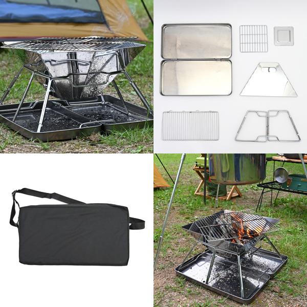 wakufimac 焚火台 焚き火台 アウトドア キャンプ コンパクト 軽量 クッカー 折りたたみ 用品 道具 おすすめ ランキング 人気 | WAKU FIMAC | 04