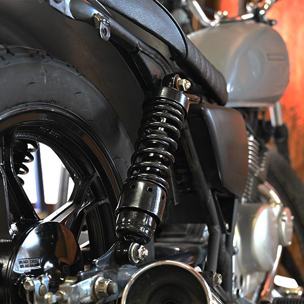 カワサキ W400 W650 リアサスペンション ブラック ローダウン カワサキ W400 W650 リアサスペンション ブラック ローダウン