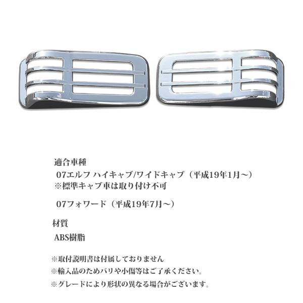 いすゞ 07エルフ ハイキャブ 07フォワード メッキ ドア サイド