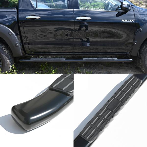 ハイラックスレボ サイドステップ ランニングボード 4.25インチ GUN125