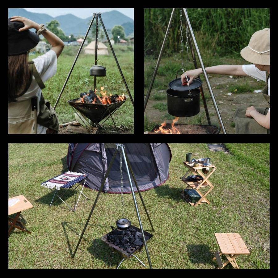 WAKU FIMAC トライポッド 耐荷重35kg 高さ112cm ソロ キャンプ