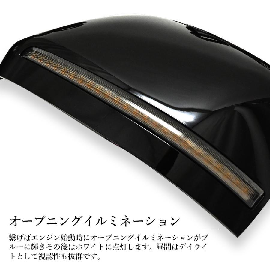 エルグランド E52 ドア ミラー カバー LED シーケンシャル エアロ ガーニッシュ カスタム サイドミラー ドアミラー パーツ ミラーカバー 外装 ドレスアップ｜topsense｜02