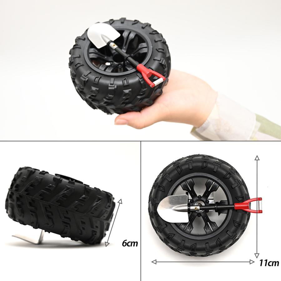 ミニ スペアタイヤ タイヤ 背面スコップ ジムニー ランクル ハスラー