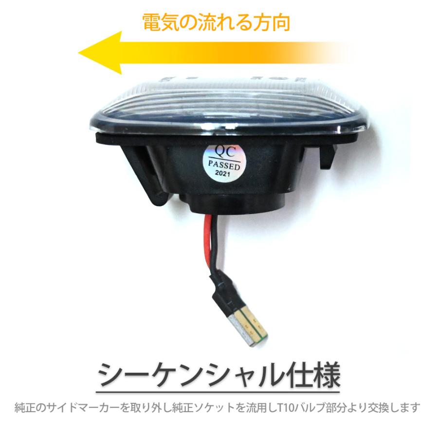 サイドマーカー シーケンシャル LED 流れるウインカー ウインカー
