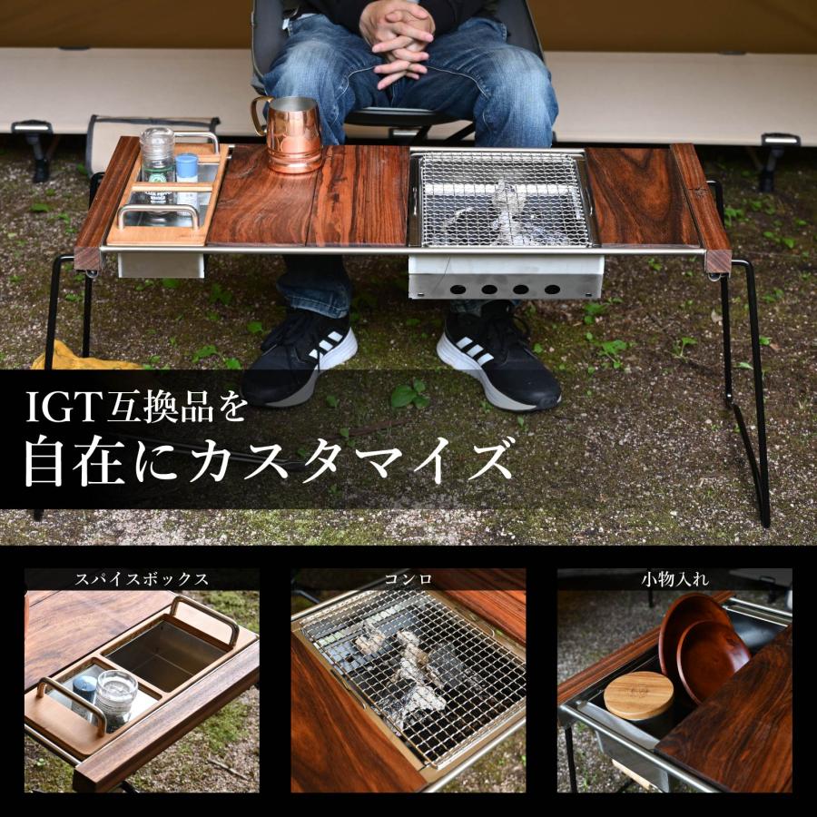 waku fimac アウトドアテーブル キャンプテーブル 折りたたみ 木製