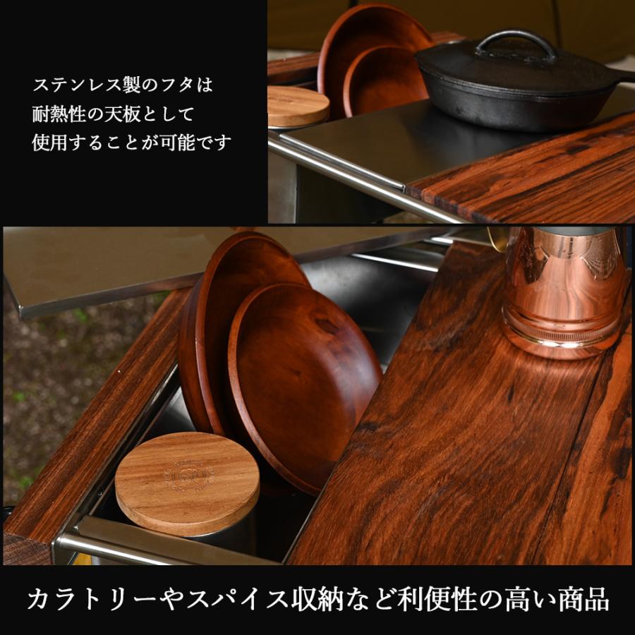 waku fimac テーブル用 ステンボックス ハーフユニット テーブルに