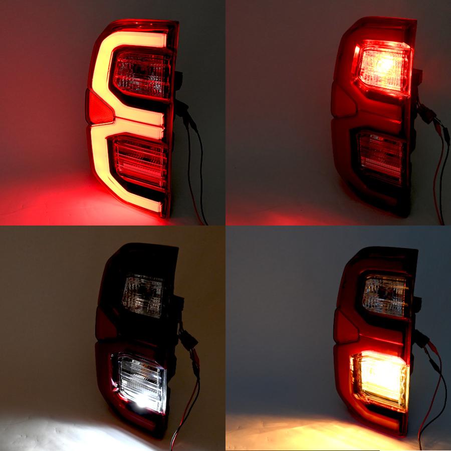 ハイラックス レボ GUN125 純正風 LEDファイバー テールランプ 左右