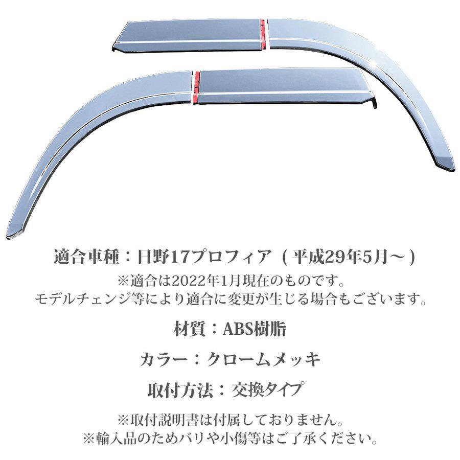 17プロフィア オーバー フェンダーカバー 2分割 フェンダー カバー
