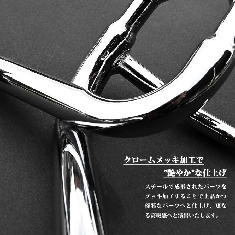 NEWエルフ メッキ ミラーステー 運転席 助手席 手動 エルフ