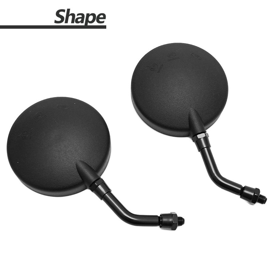 ZII ミラー ショート ブラック GS400 GT380 KH400 KH250 Z400FX Z400GP