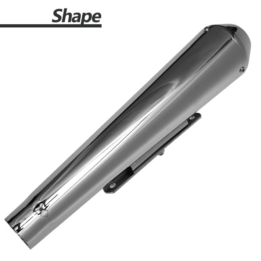 FLHT&FLHR用スリップオンマフラー 45.0mm 45.0φ 汎用 マフラー スリップオンマフラー スリップオン