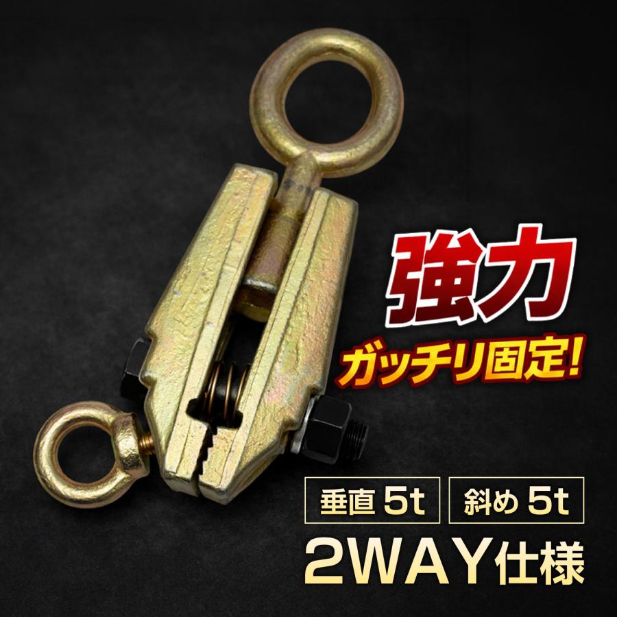 ボディクランプ 2WAY クランプツール 5t 鍛造鋼 スモールマウス 板金 