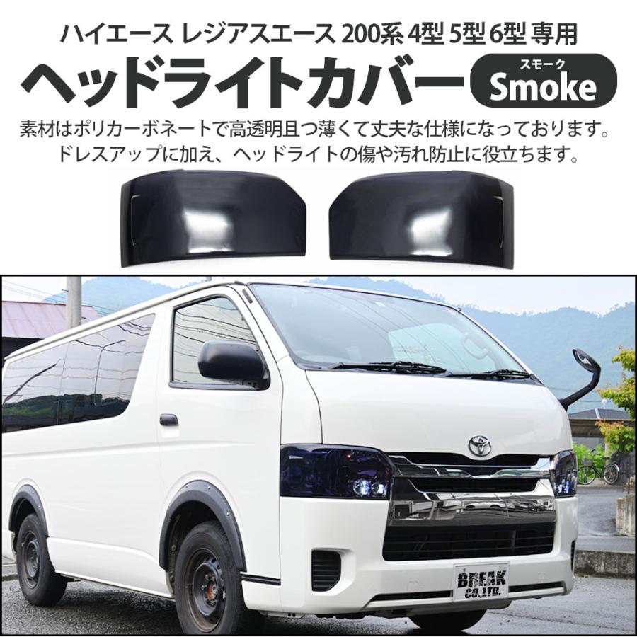 200系 ハイエース 4型 5型 6型 前期 後期 レンズカバー プロテクター