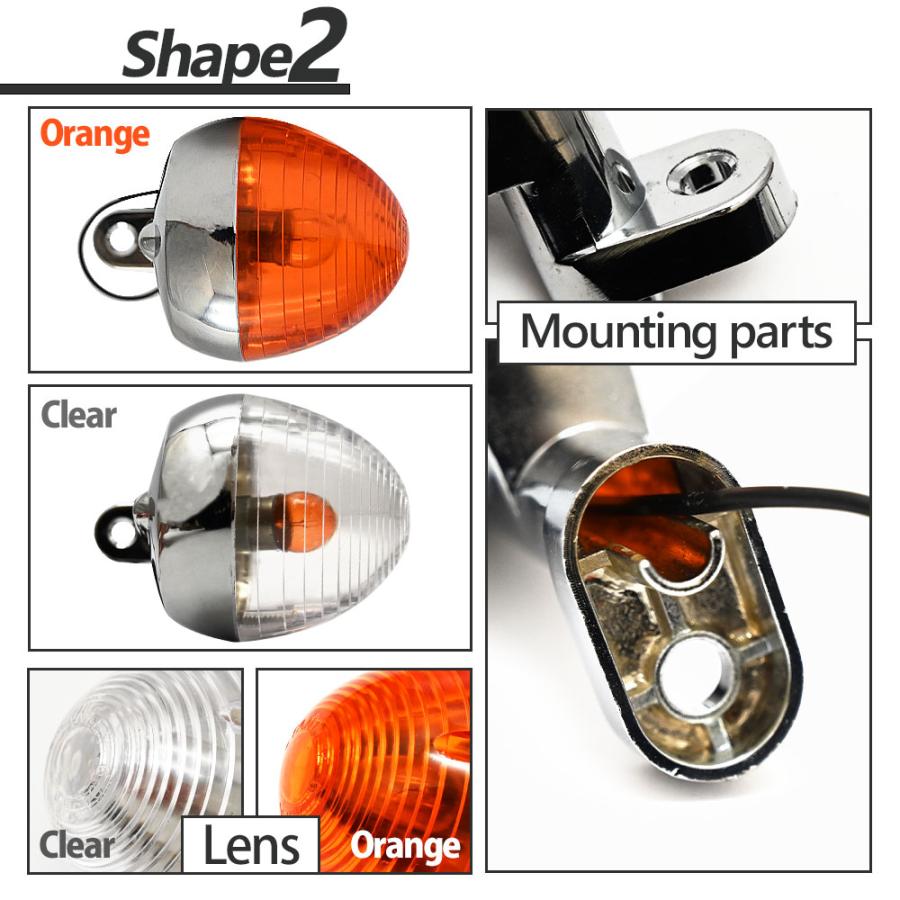 ダックス シャリー カブ CB50 C50 C70 出目金ウインカー デメキン