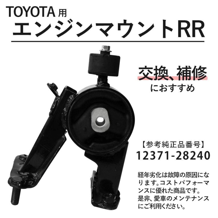 ヴェルファイア ANH20W ANH25W エンジンマウントRR 12371-28240 パーツ