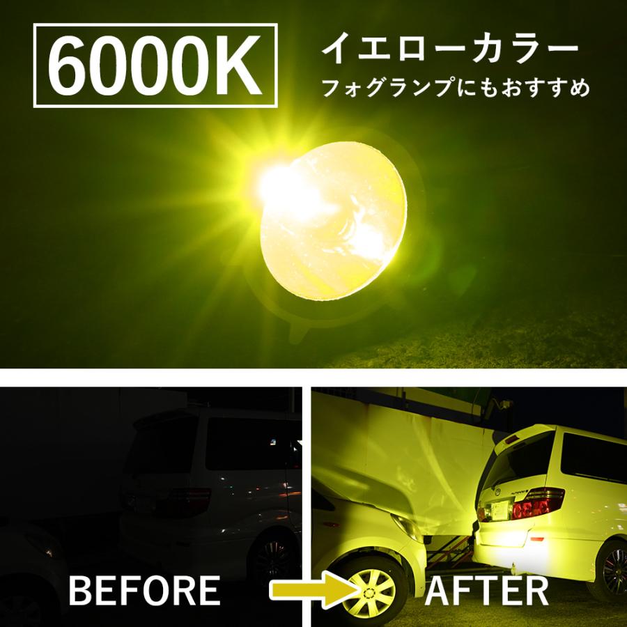 フォグランプ バイク LED 35W 6000K 作業灯 スポットライト イエロー