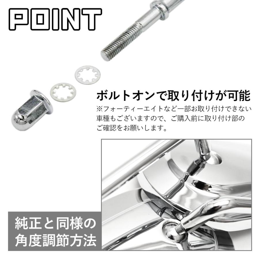 ハーレー スポーツスター ミラー 純正タイプ オーバルミラー オーバル