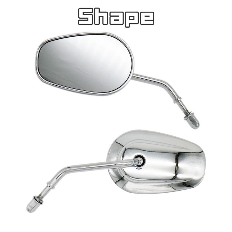 ハーレー スポーツスター ミラー 純正タイプ オーバルミラー オーバル
