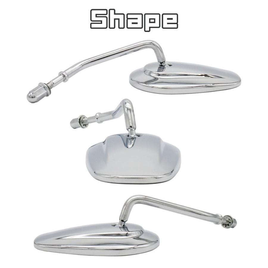 ハーレー スポーツスター ミラー 純正タイプ オーバルミラー オーバル