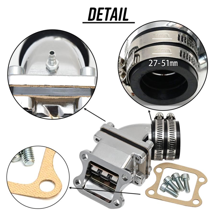 DIO50 ZX 50 AF34 AF35/38スクーター用汎用アルミ製キャブレター