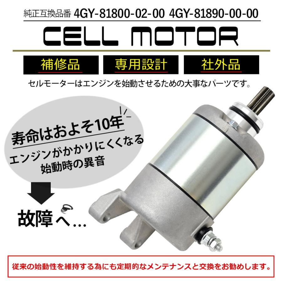 TTR250 セルモーター スターターモーター 交換部品 交換パーツ バイク