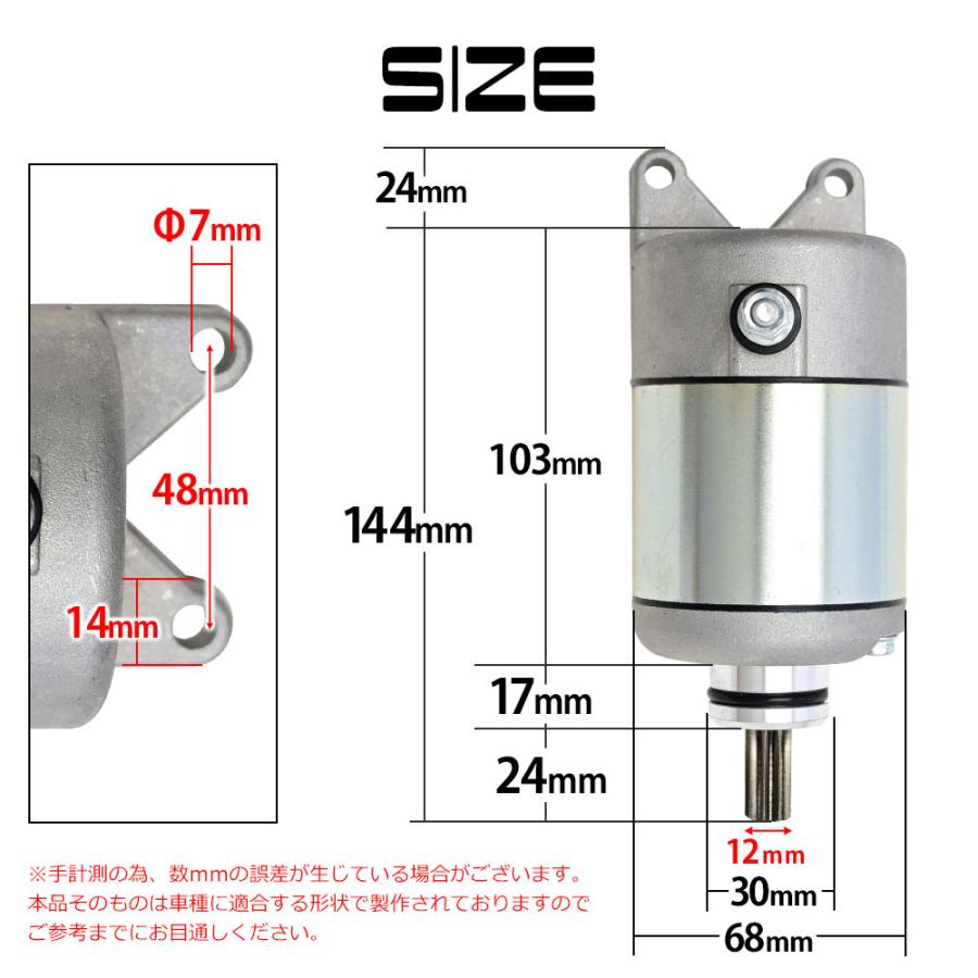 TTR250 セルモーター スターターモーター 交換部品 交換パーツ バイク