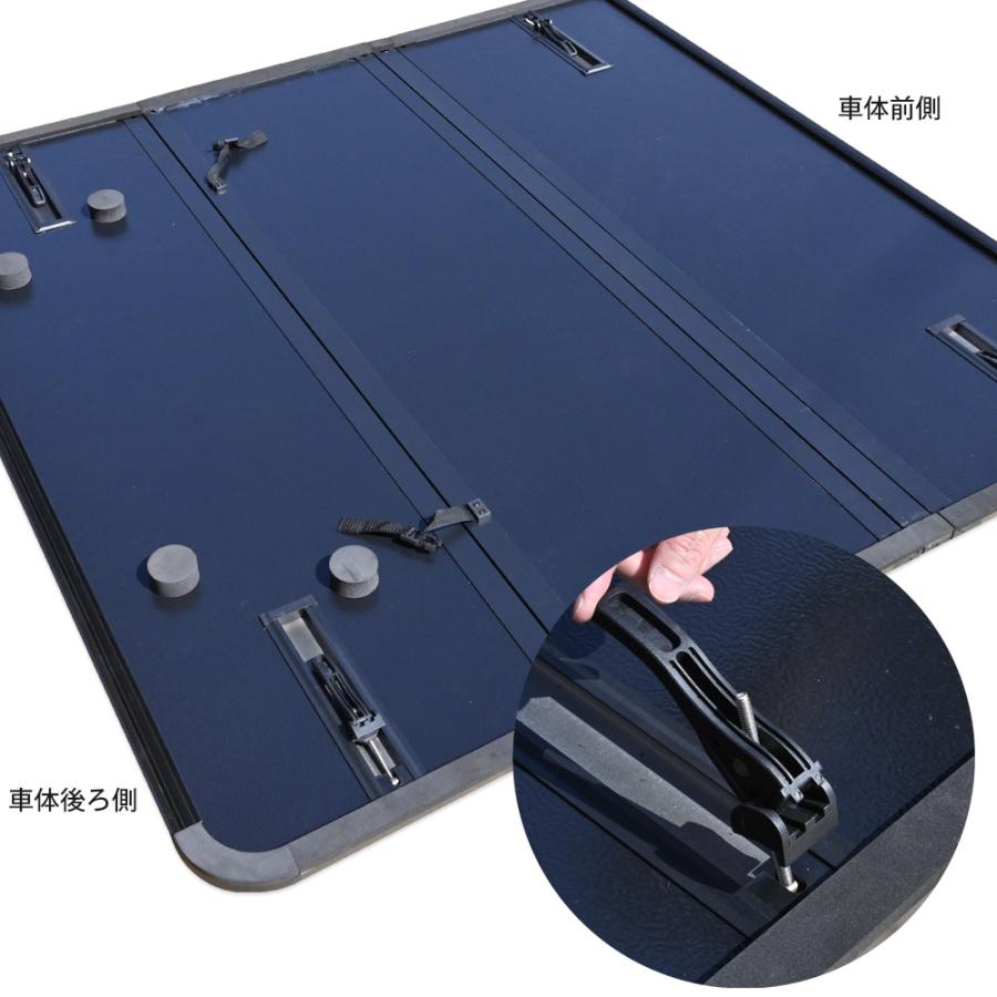 四輪キャリア折りたたみトノカバー付き ハイラックス トノカバー ハードトノカバー GUN125 ハード 三つ折り