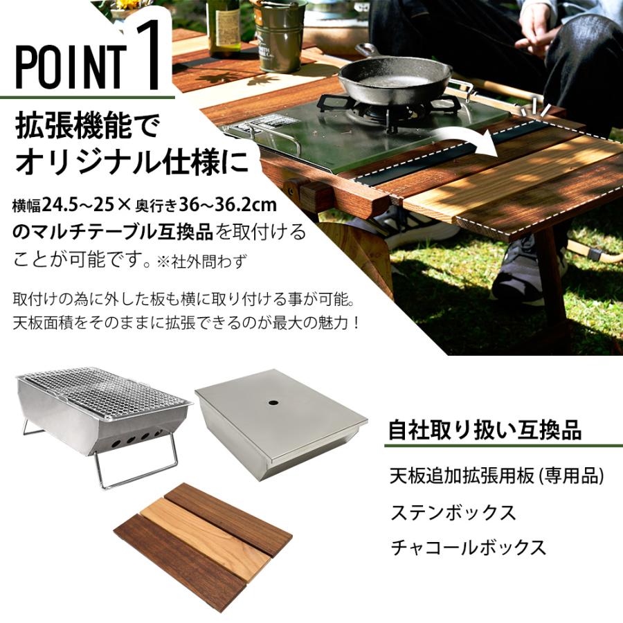 waku fimac アウトドアテーブル キャンプテーブル 木製 おしゃれ お家