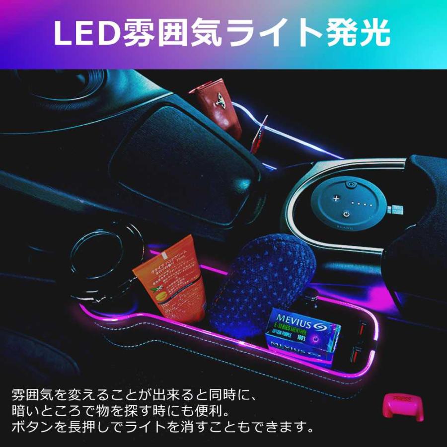 車用 サイド収納ボックス シートポケット 隙間ポケット 2個 セット