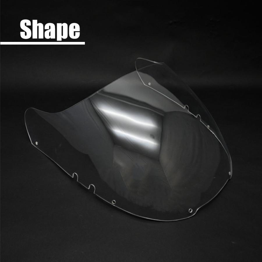 TZR250 3MA スクリーン クリア 後方排気 風防 防風 風よけ 雨よけ