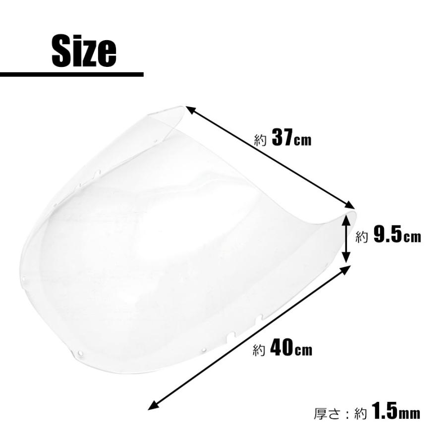 TZR250 3MA スクリーン クリア 後方排気 風防 防風 風よけ 雨よけ
