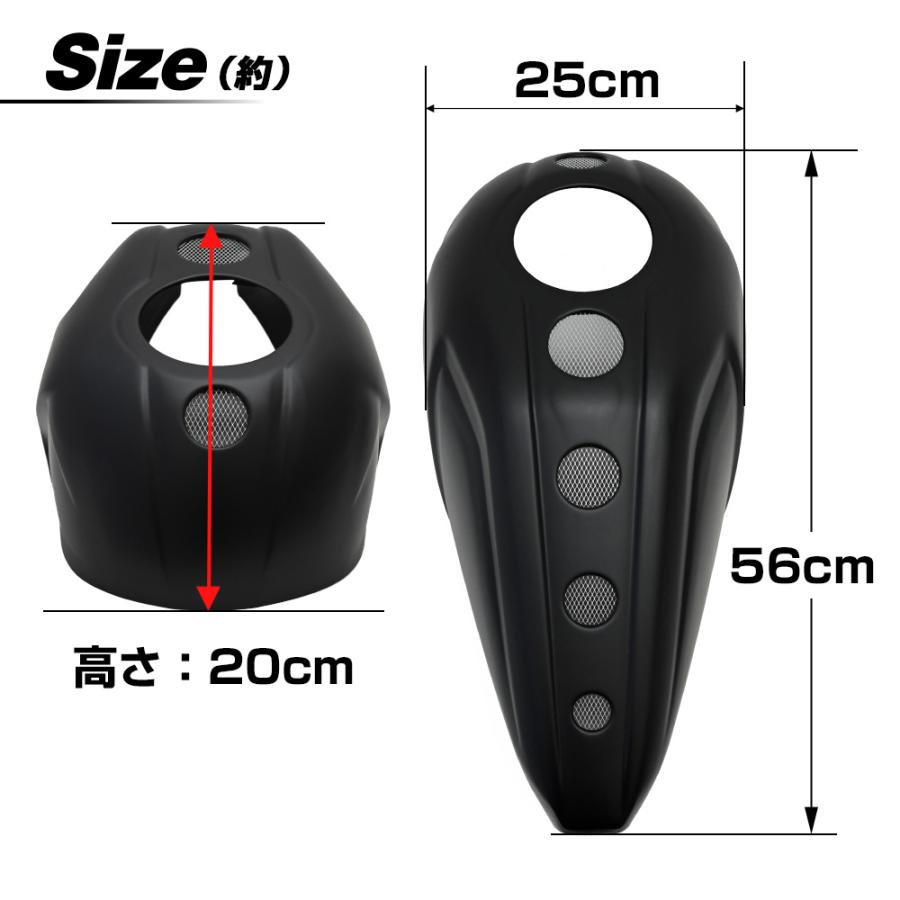 レブル250 500 MC49 PC60 タンクカバー タンク カバー マットブラック