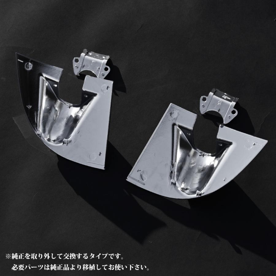 角目キャンターミラーブラケット NEWキャンター ニュー キャンター メッキ ミラーステーカバー