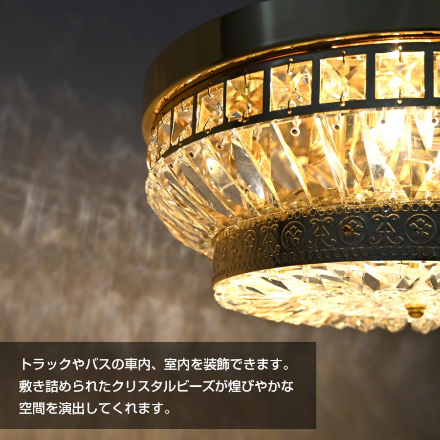 Φ40cm シャンデリア 天吊り フルゴールドメッキ クリスタルビーズ