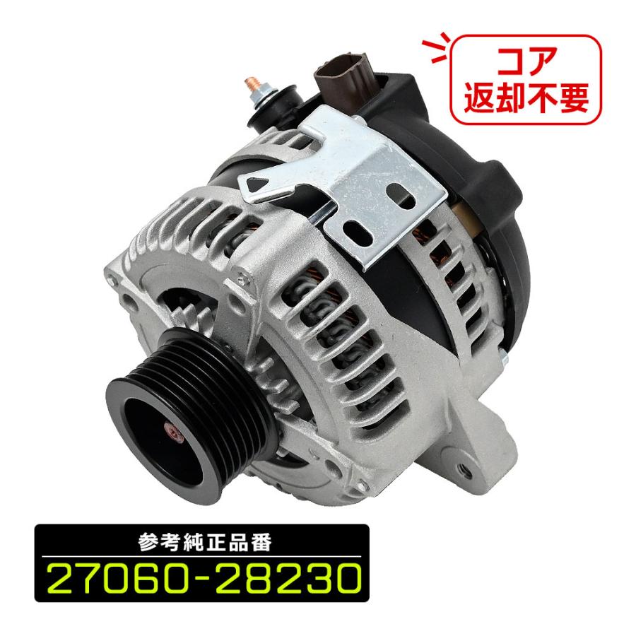 ノア ヴォクシー AZR60G AZR65G NOAH VOXY オルタネーター コア返却