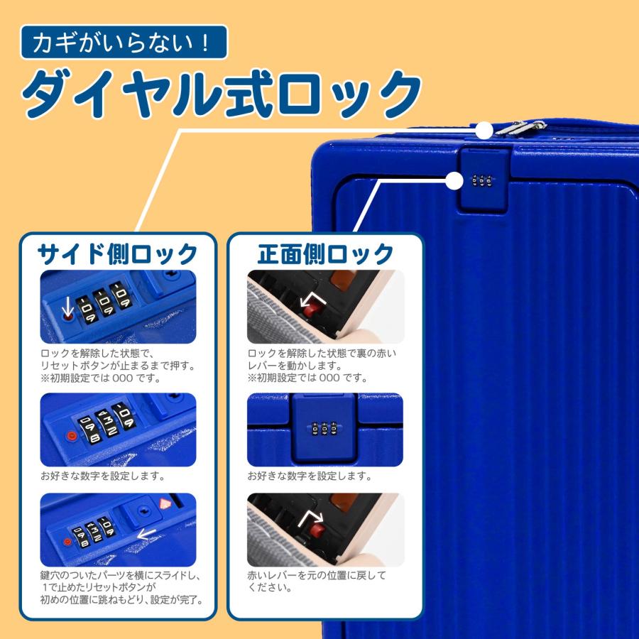 フロントオープン スーツケース Mサイズ キャリーケース ブルー スーツケース キャリーケース フロントオープン Mサイズ ピンク