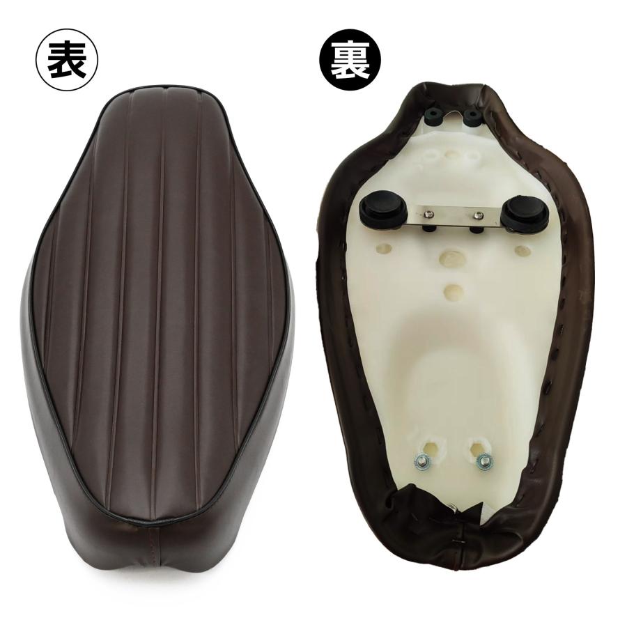 【足つき改善】クロスカブ110 JA45 JA60 本革調 フロントシート JA45 JA60 クロスカブ 110 シート 交換用 ブラウン ブラック バイク